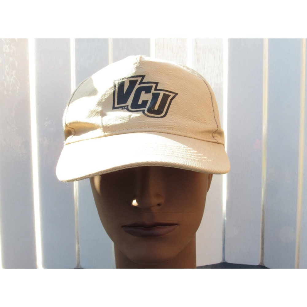 VCU Hat Hit Wear Baseball Cap Men's One Size Fits All Tan Khaki Polyester